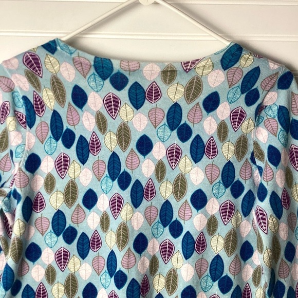 Talbots Long Sleeve Lightweight Colorful Leaves Sweater Size S/P - Picture 8 of 12